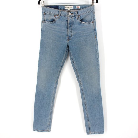 RE/DONE Light Wash Skinny Jeans 27 USA Originals - Picture 1 of 6